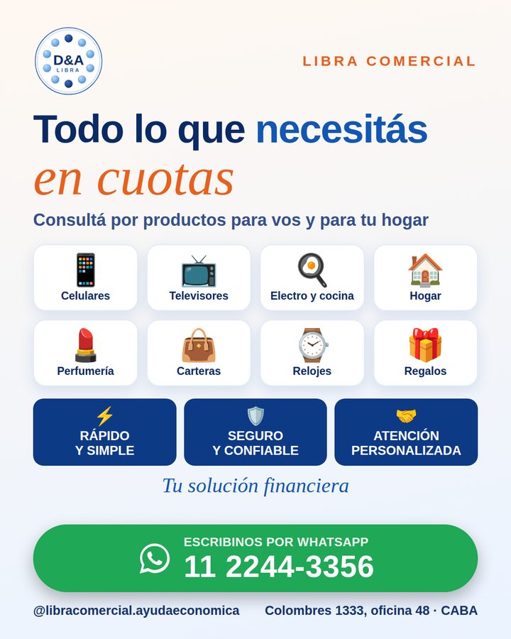 Libra Comercial: todo lo que necesitás en cuotas